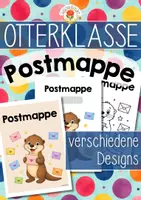 Vorschau - Mal- und Bastelvorlagen - Otterklasse - Postmappe (Klassentier) - Deckblatt