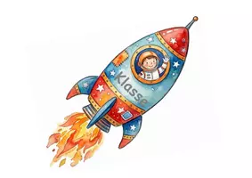 Vorschau - Mal- und Bastelvorlagen - Klassentürdeko Astronauten und Sterne - Seite 2