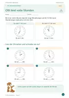 Vorschau - Arbeitsblätter - Ottis Uhren-Abenteuer - Die Uhr lesen im 2. Schuljahr - Seite 3