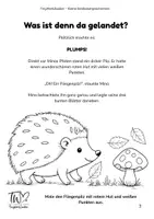 Vorschau - Arbeitsblätter - Mino Moosstachel – Ausmalgeschichte für Kinder | Herbst PDF zum Ausdrucken | Kita, Vorschule - Seite 3