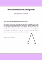 Vorschau - Mal- und Bastelvorlagen - Namensschild mit "Lieblingsplatz" - Seite 1