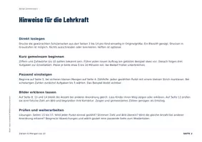 Vorschau - Arbeitsblätter - Zahlen bis 10 Klasse 1 | Matheheft Zahlenraum 10 | Mengen sehen, darstellen, erklären - Seite 2