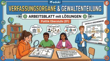 Vorschau - Arbeitsblätter - Verfassungsorgane & Gewaltenteilung | Politik Oberstufe - Deckblatt