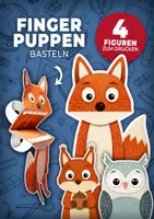 Vorschau - Mal- und Bastelvorlagen - Basteln im Herbst | Fingerpuppen aus Papier (Bastelvorlage) - Deckblatt