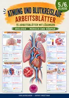 Vorschau - Unterrichtsreihen - Atmung & Blutkreislauf - 15 Arbeitsblätter | Biologie Klasse 5/6 - Deckblatt