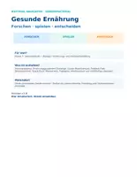 Vorschau - Arbeitsblätter - Biologie_Gesunde_Ernaehrung_Klasse7 - Deckblatt