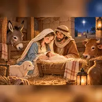 Vorschau - Bildkarten - Die Weihnachtsgeschichte – Kamishibai mit 12 Bildkarten | Maria & Josef auf dem Weg nach Bethlehem | Advent & Weihnachten - Seite 3