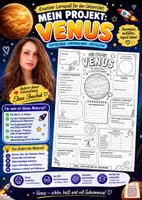 Vorschau - Arbeitsblätter - 🪐 Mein Projekt: VENUS – Der heißeste Planet - Deckblatt