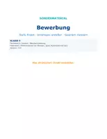 Vorschau - Arbeitsblätter - Bewerbung Klasse 9: Anschreiben, Lebenslauf & Vorstellungsgespräch – Berufsorientierung | Deutsch - Deckblatt