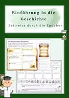 Vorschau - Arbeitsblätter - Zeitreise durch die Epochen (Epochen-Rallye) - Deckblatt