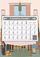 Vorschau - Arbeitsblätter - Arbeitsblätter zum Fingeralphabet der Gebärdensprache – Thema (Familie und Verwandtschaft) - Seite 2