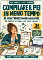 anteprima - Materiale di supporto/inclusione - Compilare il PEI con ChatGPT - prompt professionali - Pagina di copertina