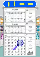 Vorschau - Arbeitsblätter - Wortsuchrätsel mit dem Fingeralphabet der Gebärdensprache – Im Supermarkt - Seite 1