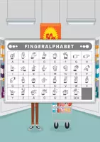 Vorschau - Arbeitsblätter - Arbeitsblätter zum Fingeralphabet der Gebärdensprache – Thema (Im Supermarkt) - Seite 2