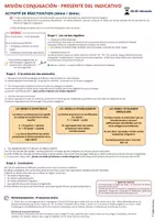 Aperçu - Apprentissages en autonomie - 🔎 MISIÓN CONJUGACIÓN – Enquête sur le présent de l’indicatif | 4e-3e - Page 2