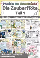 Vorschau - Unterrichtsreihen - Die Zauberflöte – komplette Unterrichtsreihe zu Mozart | Musik Grundschule - Seite 1
