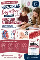 Vorschau - Arbeitsblätter - Lernstationen Herz & Blutkreislauf ❤️ 4 Stationen + Puls-Experiment | Bio - Deckblatt