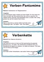 Vorschau - Spiele - 18 Verben- Spiele für Grundschule, DaZ & DaF - Seite 1