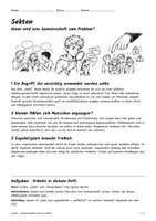 Vorschau - Arbeitsblätter - Lernposter + Arbeitsblätter zum Thema "Sekte" + Lösung & Fragen & MP3 + Mindmap + Infografiken - Seite 1