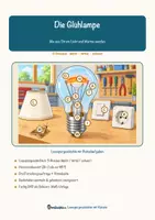 Vorschau - Stationenlernen - Die Glühlampe – Lesespurgeschichte mit Rätselaufgaben (Klasse 8) - Seite 1