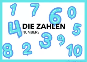 Vorschau - Fördermaterial/Inklusion - Banner German/DaZ | Zahlen/Numbers V1 - Seite 1