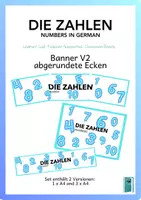 Vorschau - Fördermaterial/Inklusion - Banner German/DaZ | Zahlen/Numbers V2 - Deckblatt