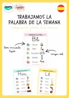 Vista previa - Refuerzo / NEE / Materiales de apoyo - TRABAJAMOS LA PALABRA DE LA SEMANA- ABECEDARIO - página 1