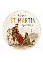 Vorschau - Präsentationen/Tafelbilder - St. Martin Legekreis XXL für den Morgenkreis | Teilen, Helfen & Gemeinschaft | Kita & Kindergarten - Seite 1