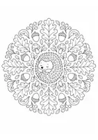 Vorschau - Mal- und Bastelvorlagen - Herbsttiere Mandalas Grundschule – 10 detailreiche Ausmalbilder Klasse 2–4 - Seite 3