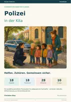 Vorschau - Stundenentwürfe - Polizei in der Kita – 18 Angebote, Bildkarten & Kopiervorlagen für Kinder von 3–6 Jahren - Deckblatt