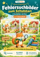 Vorschau - Arbeitsblätter - Finde die Unterschiede: Fehlersuchbilder-Schulstart-Finn-der-Schulfuchs - Deckblatt