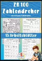 Vorschau - Arbeitsblätter - Zahlendreher - Zahlen im ZR 100 richtig schreiben - Deckblatt