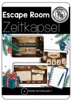 Vorschau - Interaktives Material - Digitaler Adventskalender Escape Room "Zeitkapsel" - Klasse 7/8 - Deckblatt