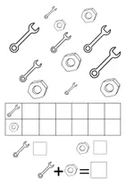 anteprima - Esercizi - Schede di lavoro di allenamento per le addizioni - step 2 - Pagina 1