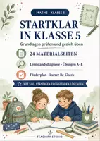 Vorschau - Arbeitsblätter - Mathe Klasse 5 Startpaket – Lernstandsdiagnose, Übungen, Lösungen und Förderplan - Deckblatt