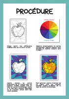 Aperçu - Feuilles d'exercices - Couleurs froides et chaudes - Couleurs complémentaires - Fruits - Page 3