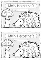 Vorschau - Arbeitsblätter - Lese-Mal-Heft Herbst & Halloween Deutsch Klasse 1 & 2 - Seite 1