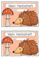 Vorschau - Arbeitsblätter - Lese-Mal-Heft Herbst & Halloween Deutsch Klasse 1 & 2 - Seite 2
