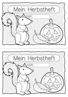 Vorschau - Arbeitsblätter - Lese-Mal-Heft Herbst & Halloween Deutsch Klasse 1 & 2 - Seite 3