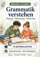 Vorschau - Arbeitsblätter - Englisch Grammatik Diagnose Klasse 6 – Fehlermuster erklären und passende Förderwege wählen - Deckblatt