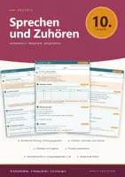 Vorschau - Arbeitsblätter - Sprechen und Zuhören Deutsch 10 Realschule - Deckblatt