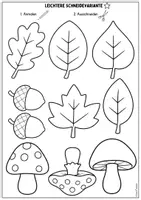 Vorschau - Mal- und Bastelvorlagen - 🍂 Herbstkranz basteln | Bastelvorlage Herbst | Waldtiere | Grundschule - Seite 3