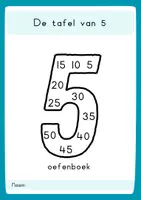 Voorbeeld - Tafelboek: De tafel van 5 - Voorblad