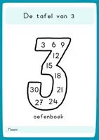 Voorbeeld - Tafelboek: De tafel van 3 - Voorblad