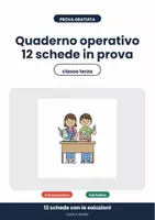 anteprima - Esercizi - 🎁 12 schede in prova classe terza: italiano e matematica - Pagina 1