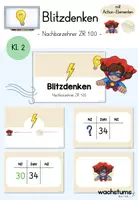 Vorschau - Spiele - Blitzdenken (Digitale Tafel) - Nachbarzehner ZR 100 (Mathe Klasse 2) - Deckblatt