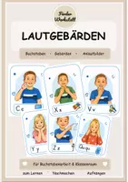 Vorschau - Fördermaterial/Inklusion - Lautgebärden Alphabet – Komplettpaket mit Anlautbildern | Buchstaben & Laute - Seite 1