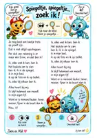 Voorbeeld - Zoek het woordje "ik": werkblad + vergrootglas - Voorblad