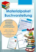 Vorschau - Arbeitsblätter - Materialpaket Buchvorstellungen - Deckblatt