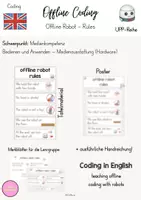Vorschau - Arbeitsblätter - wachsendes Materialpaket - Coding in English - Seite 1